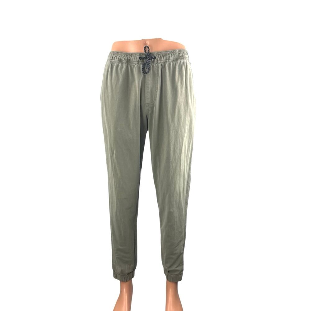 Bearbottom Men's Gray Drawstring Tapered Leg Utility Jogger Sweat Pants Size L